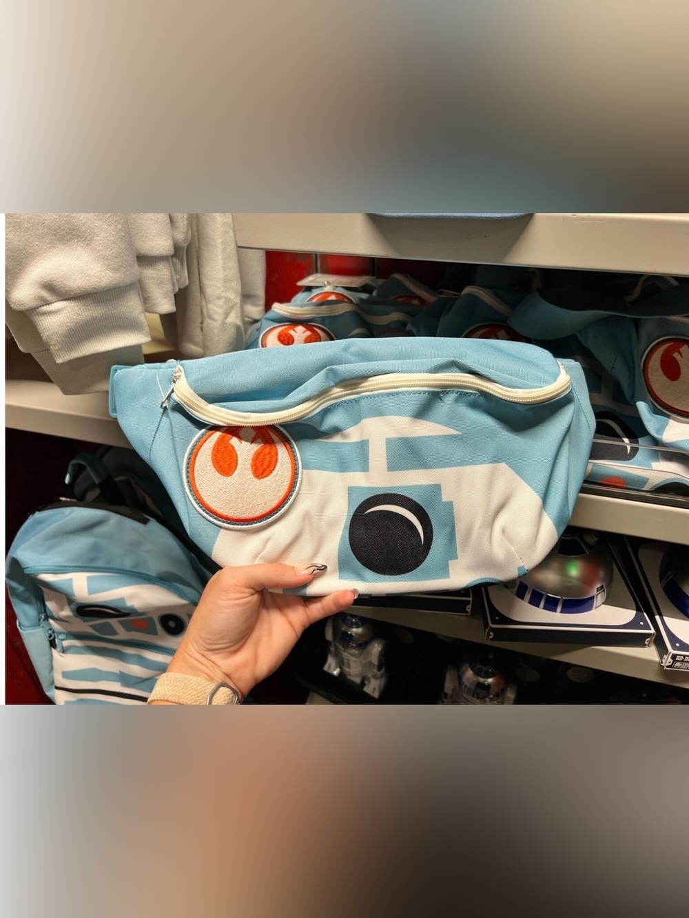 Disneys Star Wars R2-D2 Light Blue belt bag